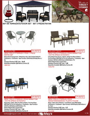 MUEBLES DE TERRAZA Y EXTERIORES