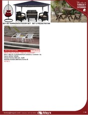 MUEBLES DE TERRAZA Y EXTERIORES